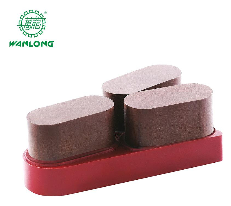 7 pièces de brosses en carbure de silicone antiques